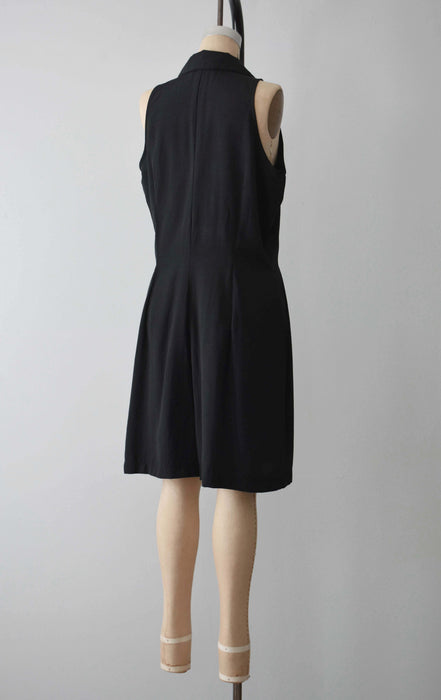 Black Collared Romper (m/l)