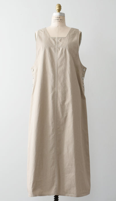 vintage beige jumper dress (m/l)