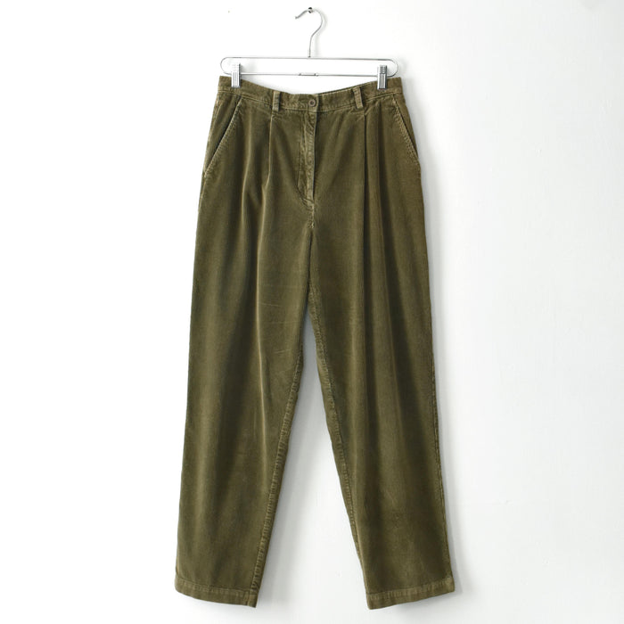 vintage olive corduroy trousers (m)