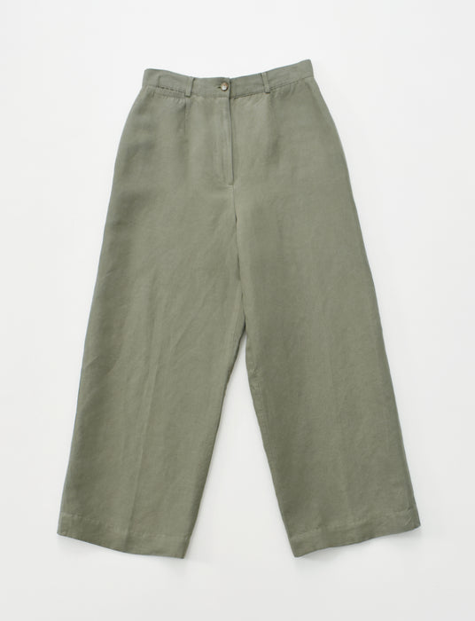 vintage wide leg linen pants (m)