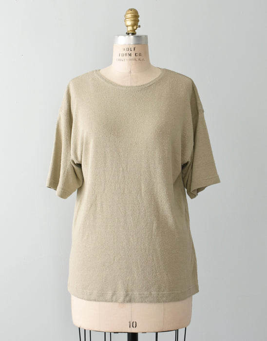 vintage raw silk t-shirt (m)