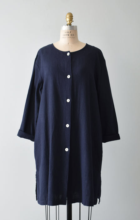 Longline Linen Button Up (l/xl)