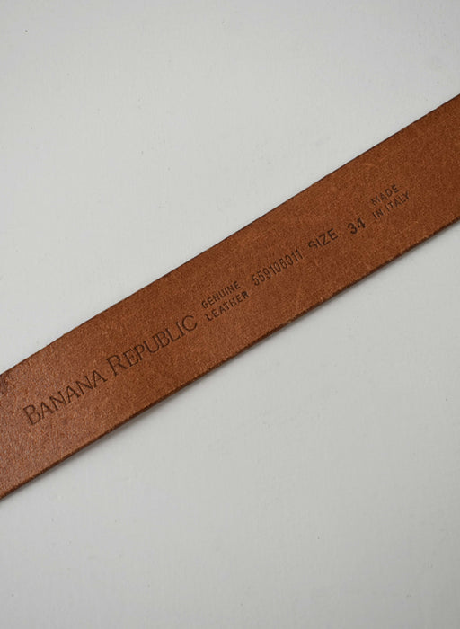 Cognac Leather Belt (l)