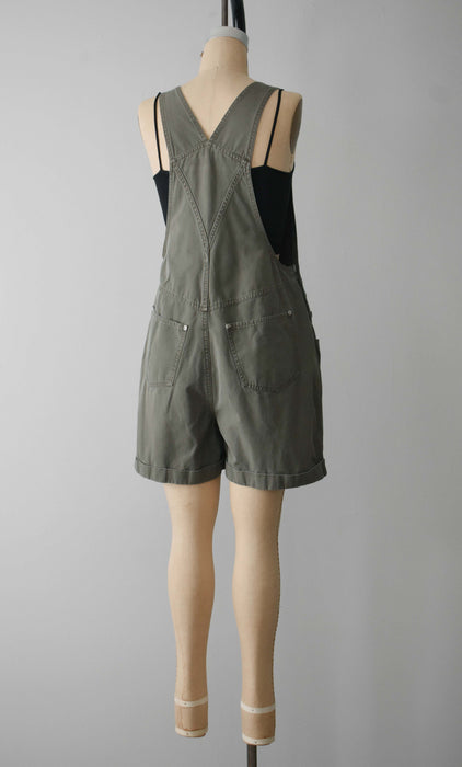 Olive Overall Shorts (s)