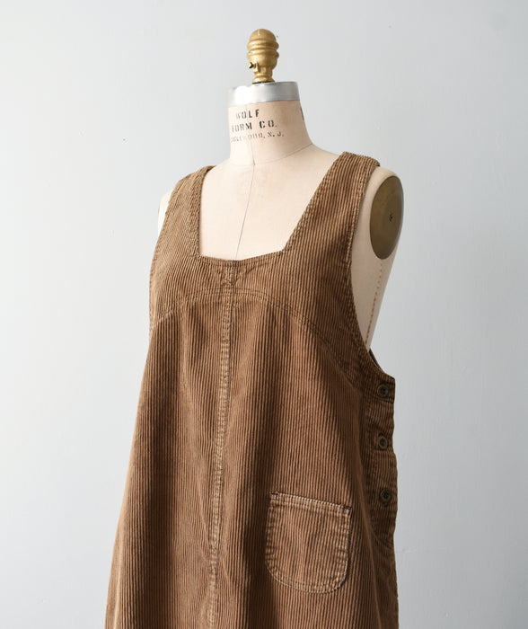 vintage corduroy jumper dress (m/l)