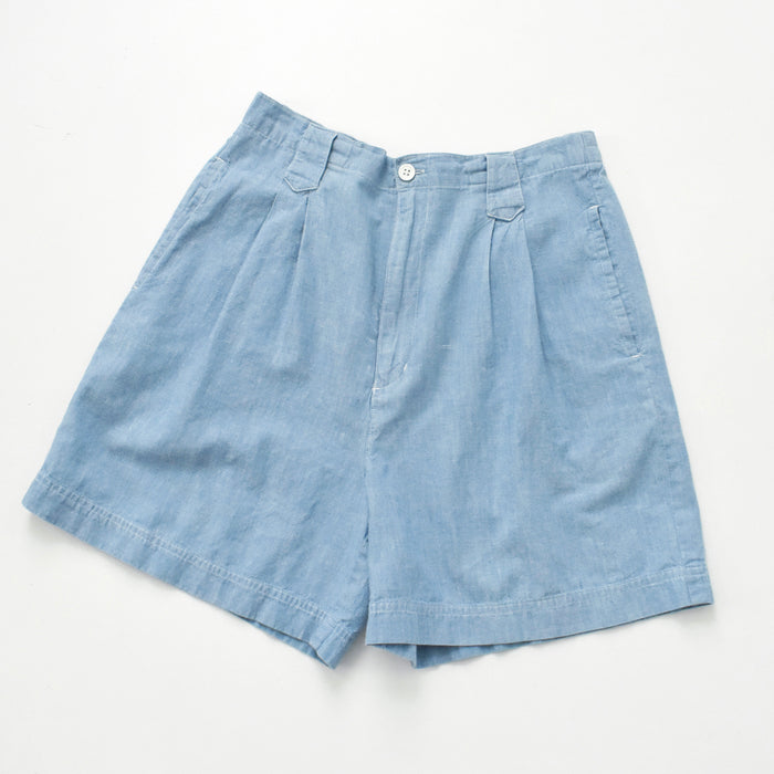 vintage chambray cotton shorts (m/l)