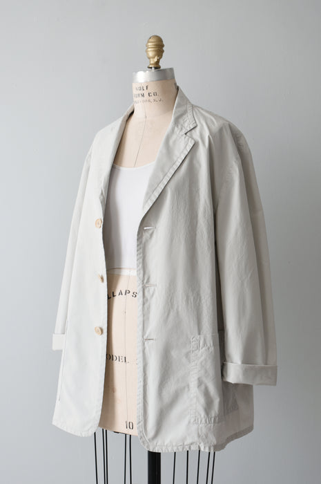 Chalk Cotton Blazer (l)