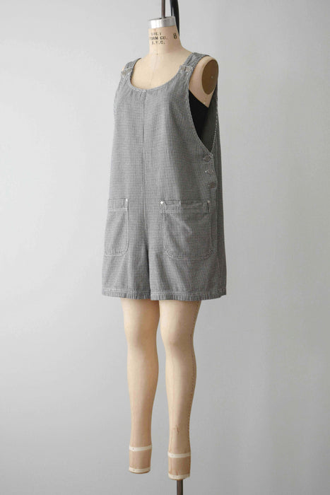 Gingham Overall Shorts (m)