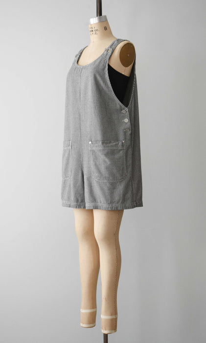 Gingham Overall Shorts (m)