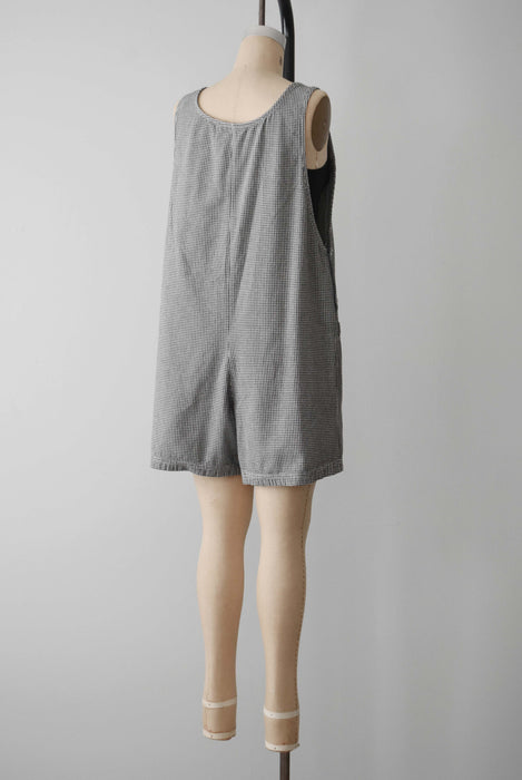 Gingham Overall Shorts (m)