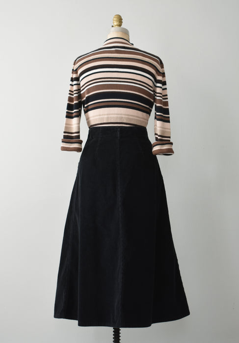 Vintage Corduroy Skirt (l)