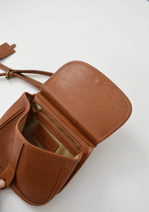 vintage leather crossbody bag