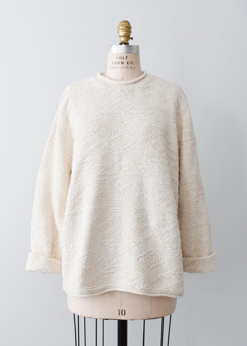 vintage heirloom knit sweater (xl)