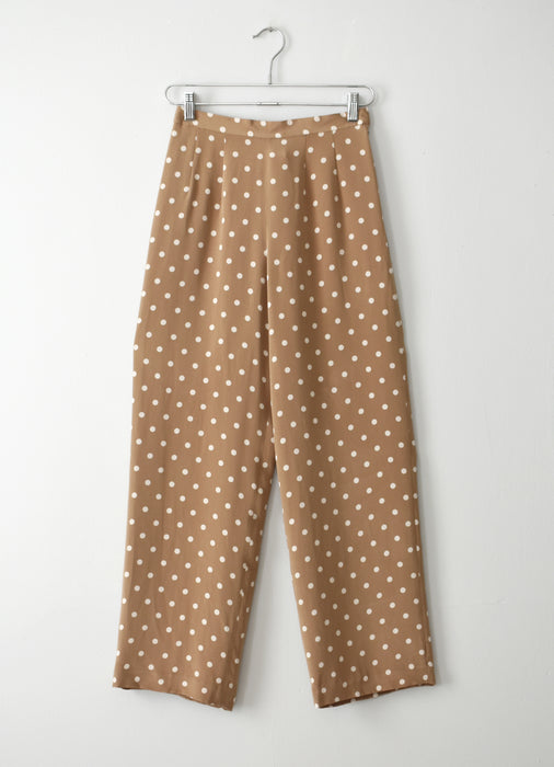 Polka Dot Silk Pants (s)