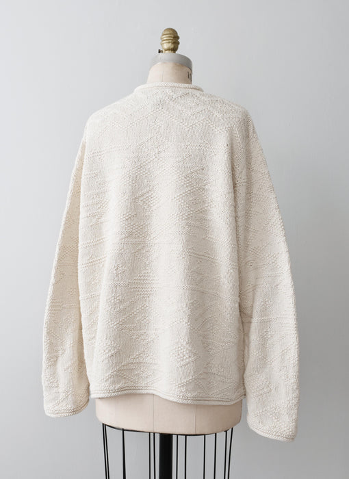 vintage heirloom knit sweater (xl)