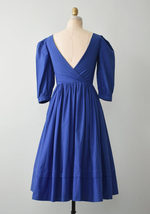 Vintage Cobalt Dress (xs)