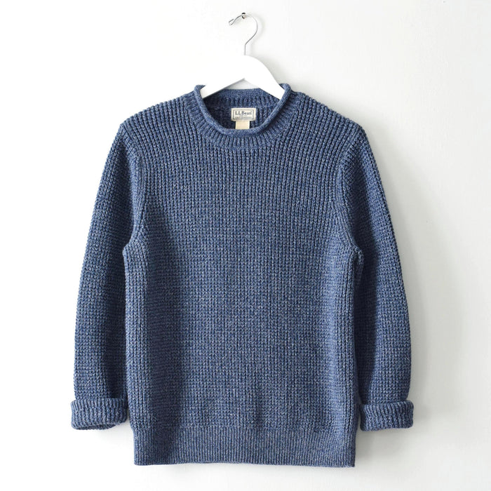 vintage blue roll neck sweater (m)