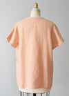 vintage peach flax shirt (m) - Improv Goods