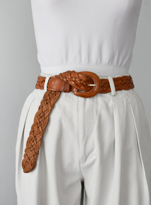 vintage brown linen dress (m/l)