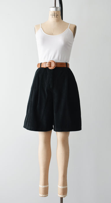 vintage black corduroy shorts (m)