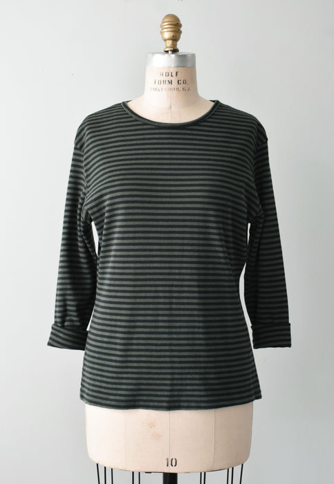 vintage striped cotton t-shirt (m/l)