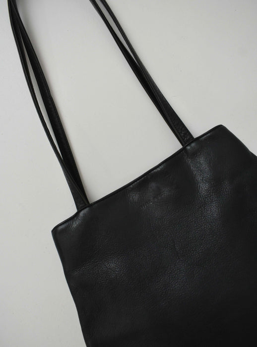Black Leather Shoulder Bag