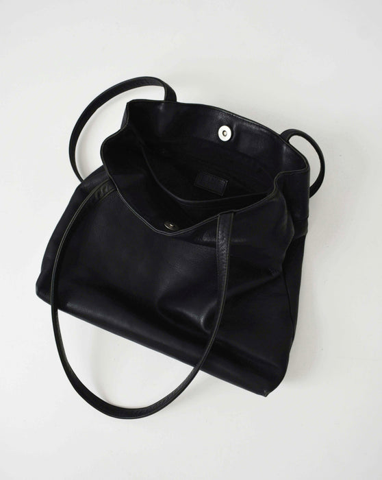 Black Leather Shoulder Bag