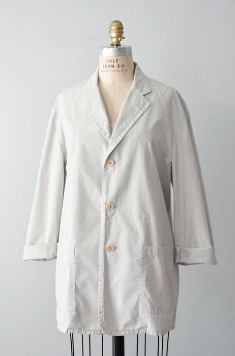 Chalk Cotton Blazer (l)
