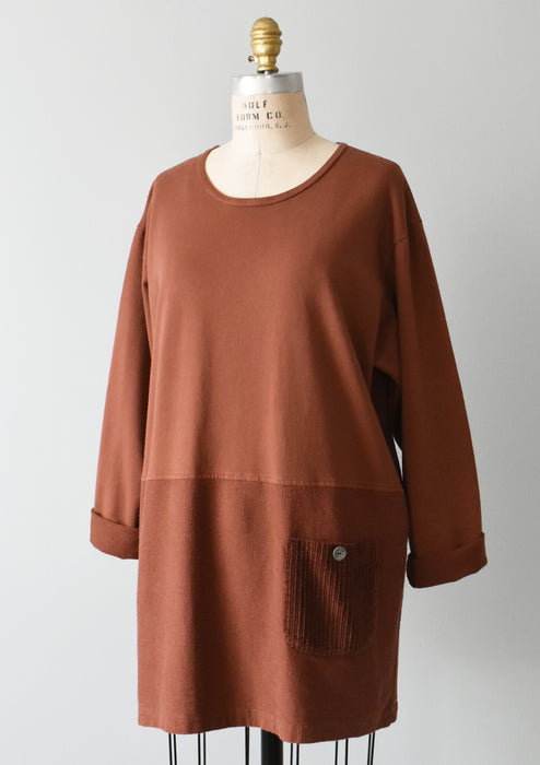 vintage rust cotton pullover (xl)