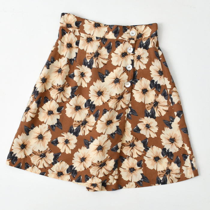 vintage floral skort (xs/s)