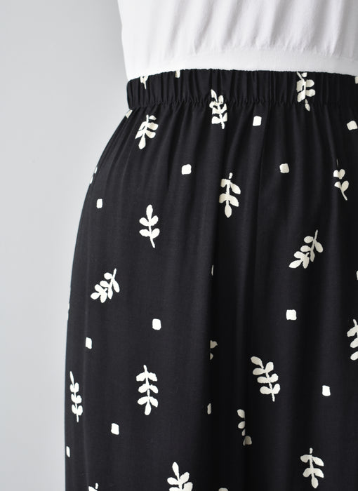 Vintage Leaf Print Pants (xl)