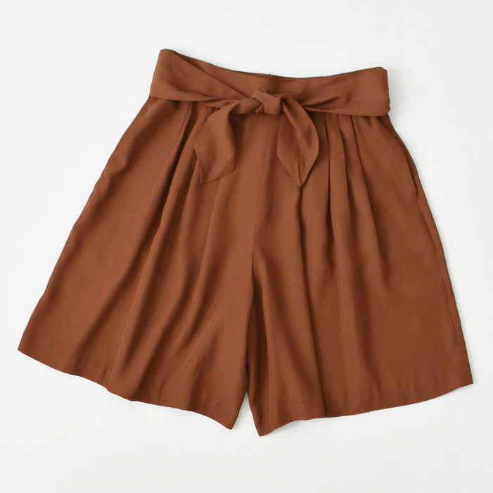 vintage flowy rust shorts (l)