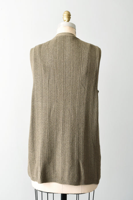 vintage knit sweater vest (m/l)