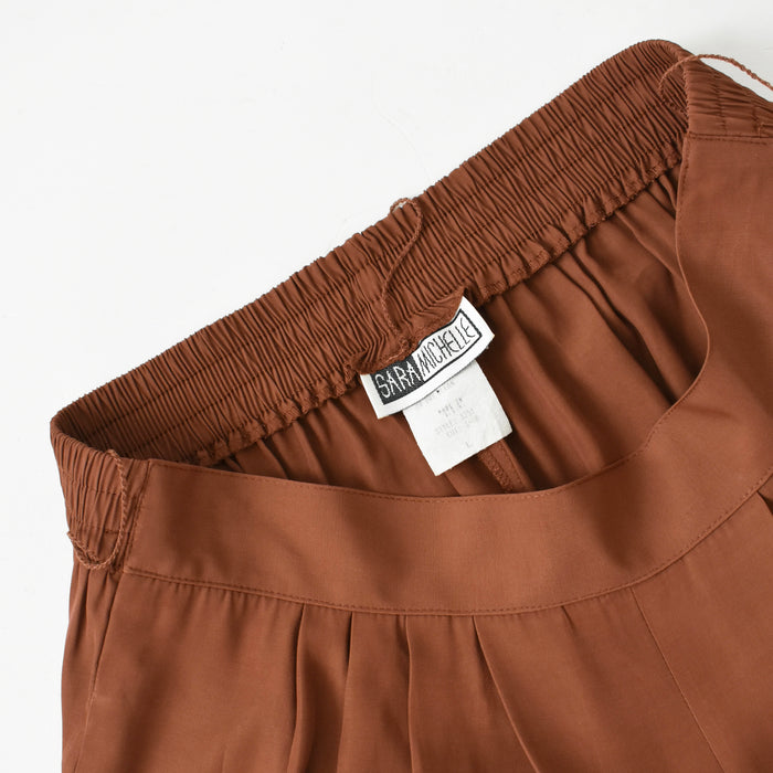 vintage flowy rust shorts (l)