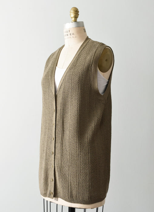 vintage knit sweater vest (m/l)