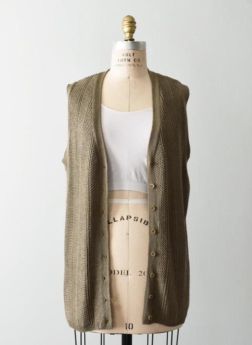 vintage knit sweater vest (m/l)