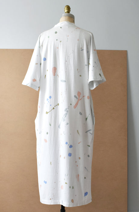 hand-painted vintage cotton dress - Improv Goods