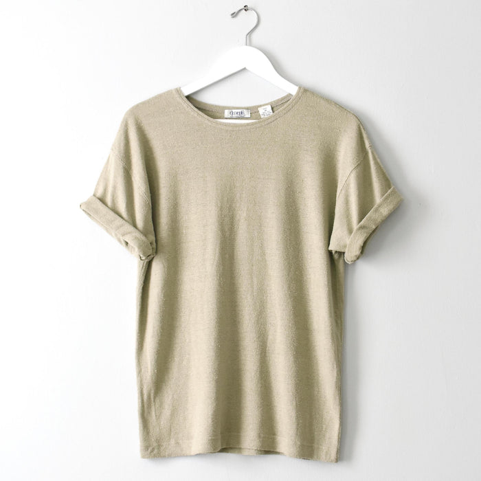 vintage raw silk t-shirt (m)