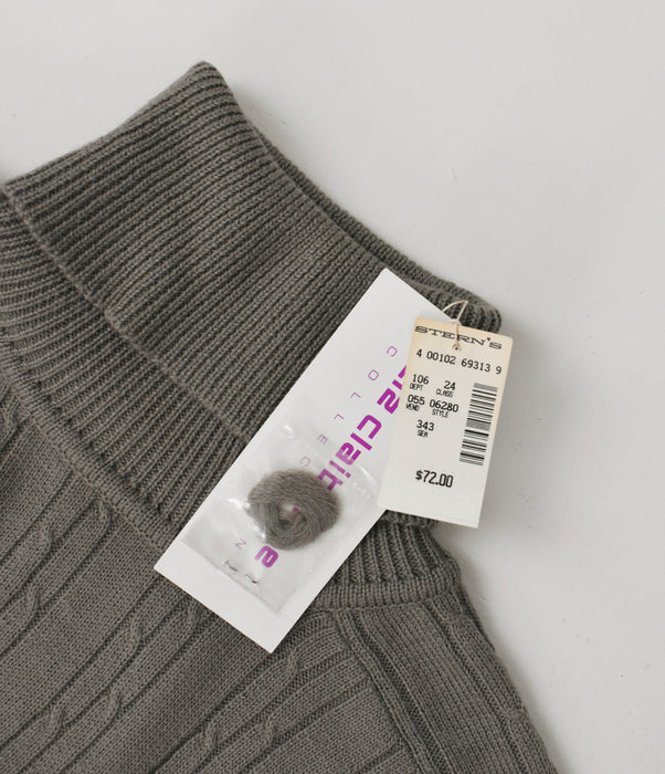 vintage taupe merino sweater (m)