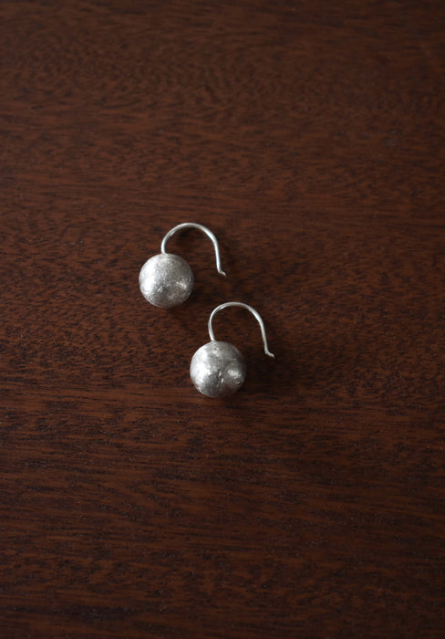 Vintage Silver Ball Earrings