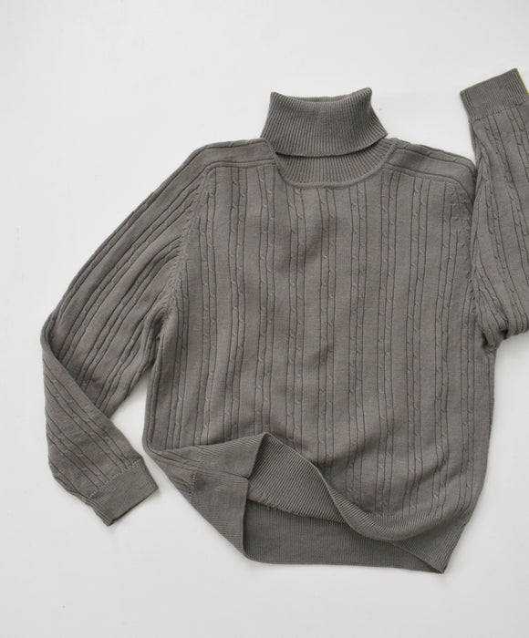 vintage taupe merino sweater (m)