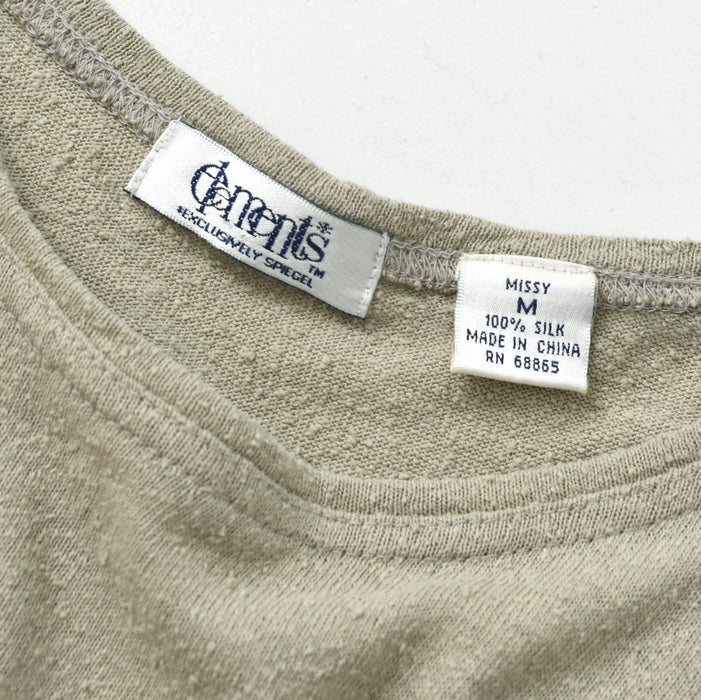 vintage raw silk t-shirt (m)