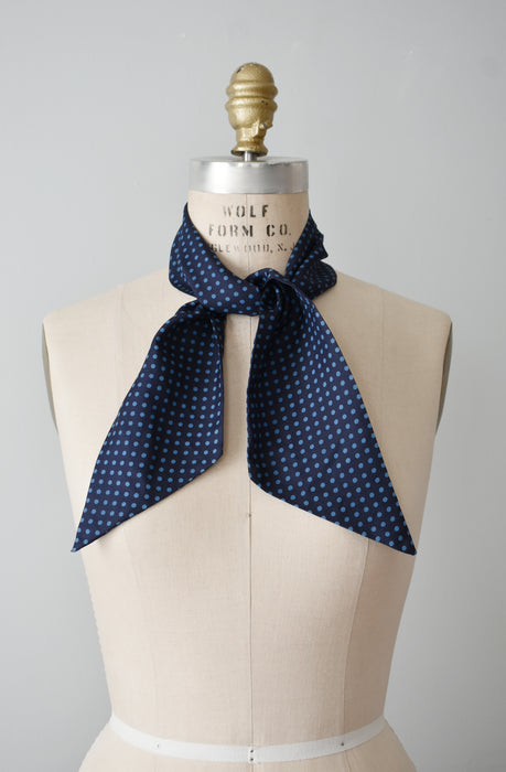Polka Dot Silk Scarf