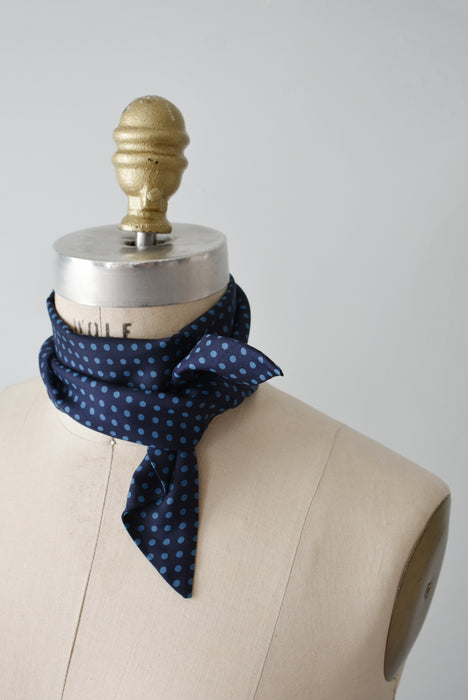 Polka Dot Silk Scarf