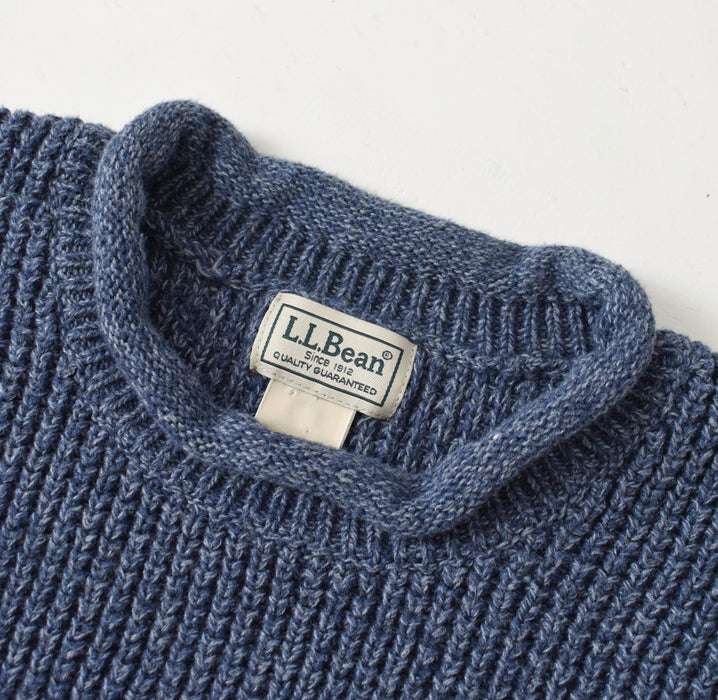 vintage blue roll neck sweater (m)