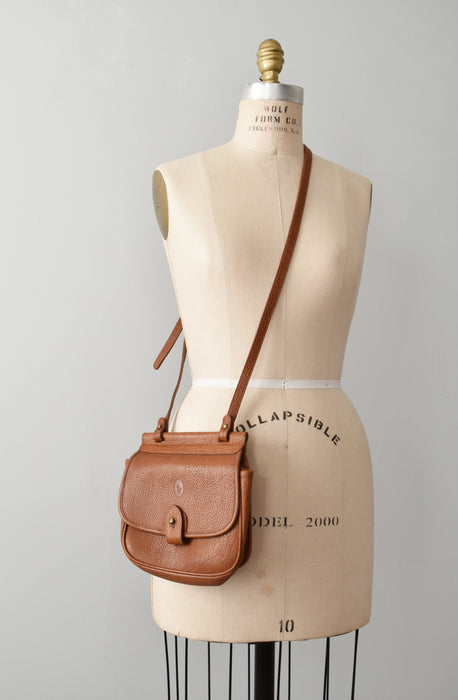 vintage leather crossbody bag