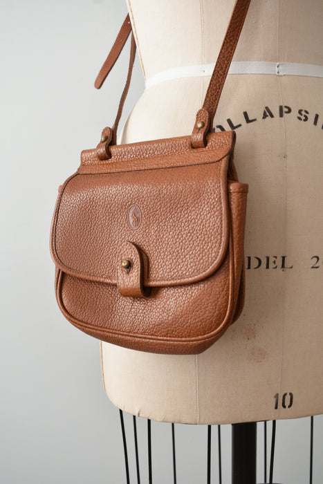 vintage leather crossbody bag