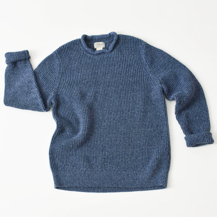 vintage blue roll neck sweater (m)