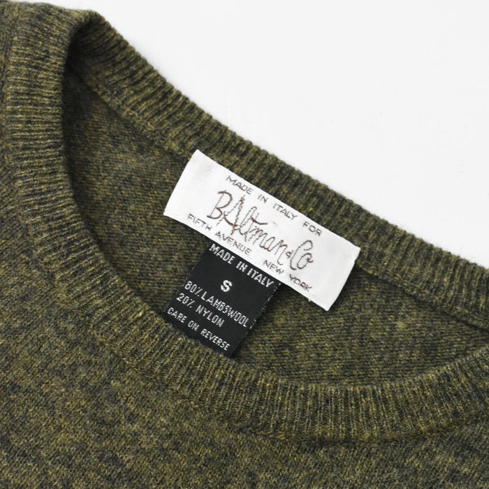 vintage olive wool sweater (s/m)