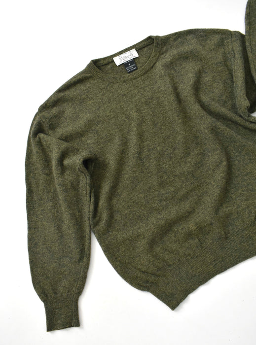 vintage olive wool sweater (s/m)